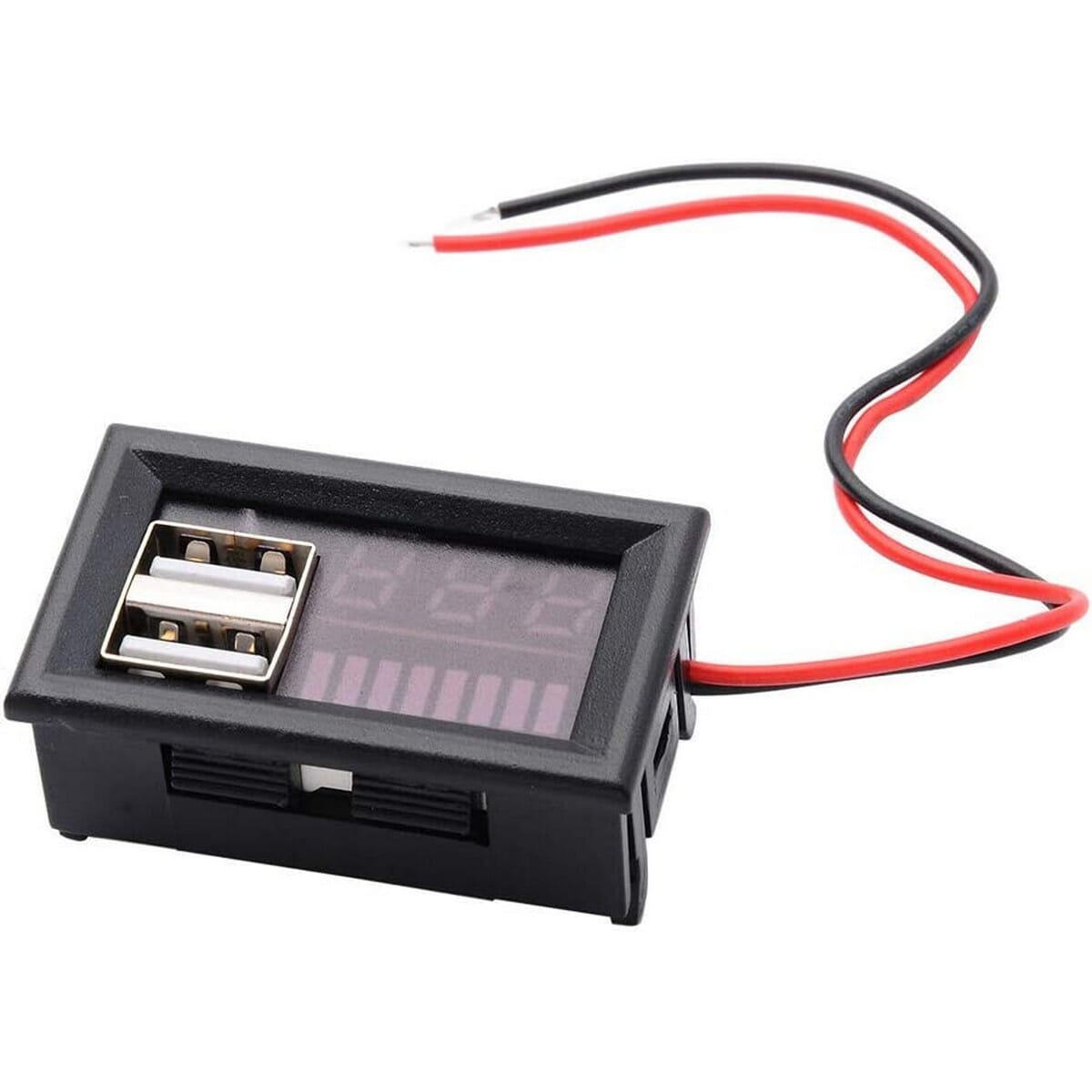 12V/24V  Voltage Meter with Dual USB Output