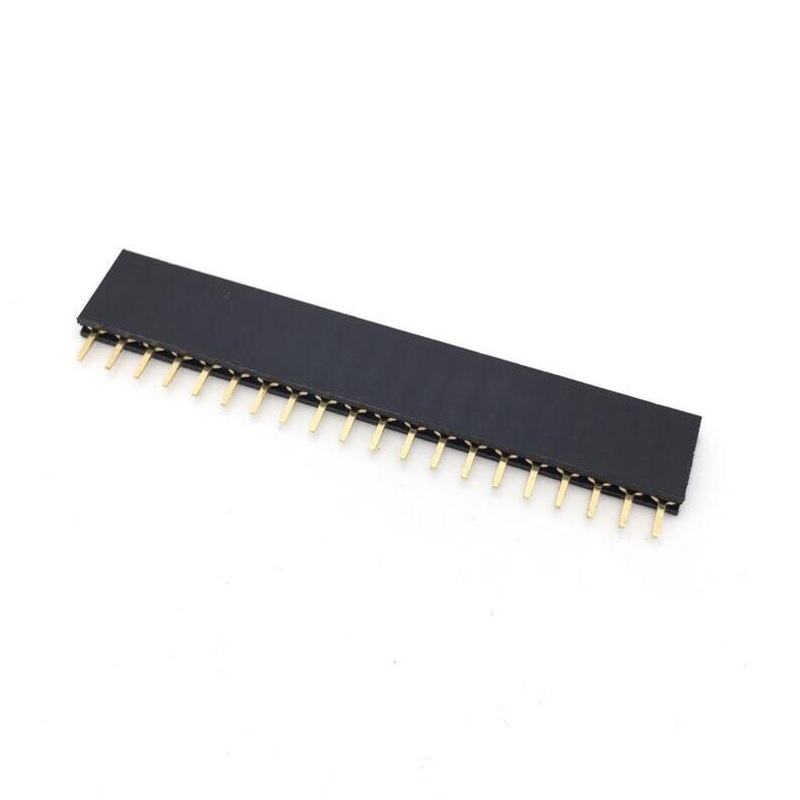 2.54MM 1×20 Pin Female single Row Straight Header Strip ( Pack of 5)