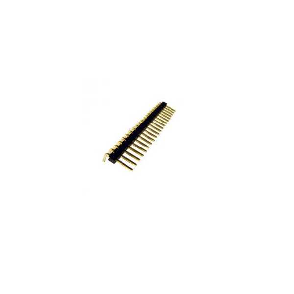 2.54mm 1×20 Right Angle Male Header Strip- 10Pcs.
