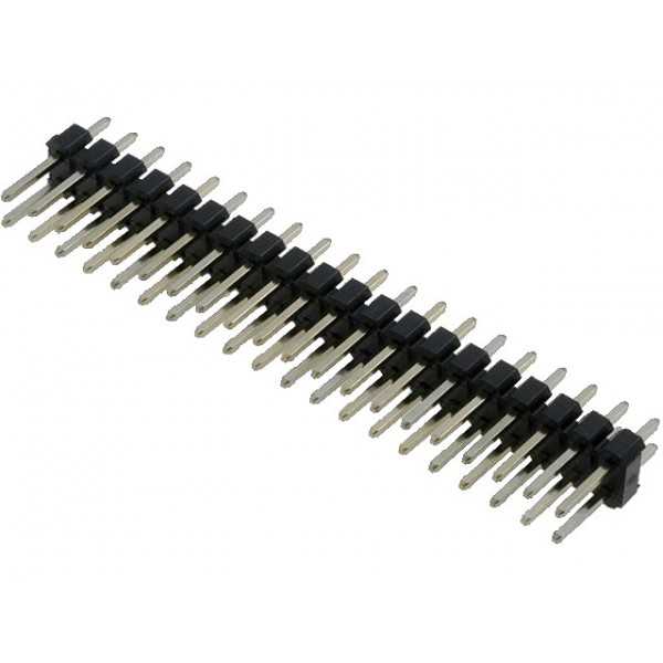 2.54MM pitch 40 Pin Male Double Row (2×20) Pin Header Strip Breakable-10pcs