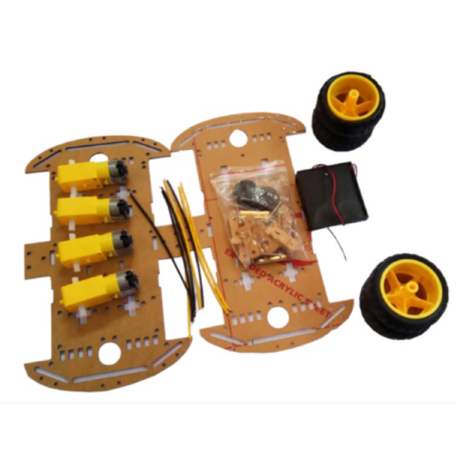 4 Wheel Smart Car Set Chassis