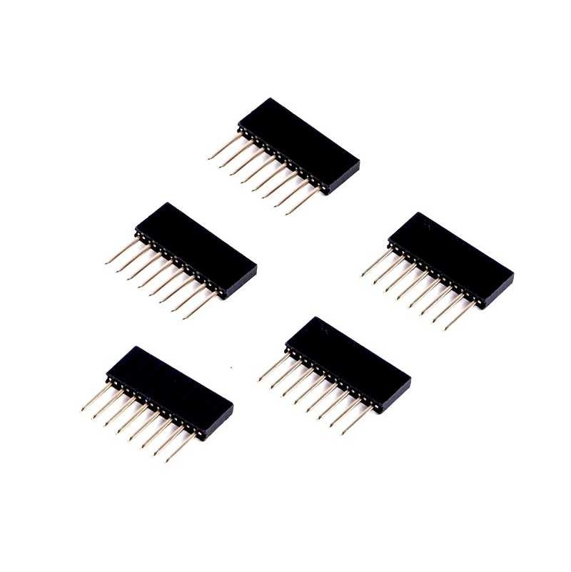8 Pin Female 11mm tall stackable Header Connector for Arduino-5Pcs.