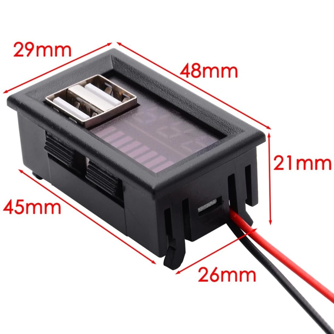 Current & Voltage Display Board with 50A 75MV Current Shunt Resistance For Path Metric Amp I9Y5