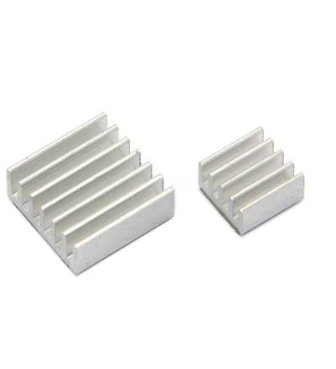 Set of Aluminum Heatsink for Raspberry Pi (Large and Small)