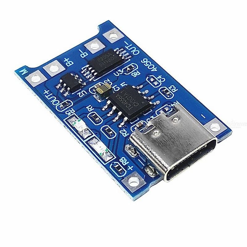 Type C Usb Tp4056 Lithium Battery Charging Module Charging Board With Protection