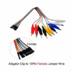 10Pin Alligator Clips Jumper Wires Crocodile Dupont Line with Female Connector Cable for DIY Connection – 20cm 2 RoboNepal Buy in Nepal Generic 10Pin Double Ended Alligator Clips Jumper Wires 1 1 RoboNepal.com Nepal Buy in Nepal