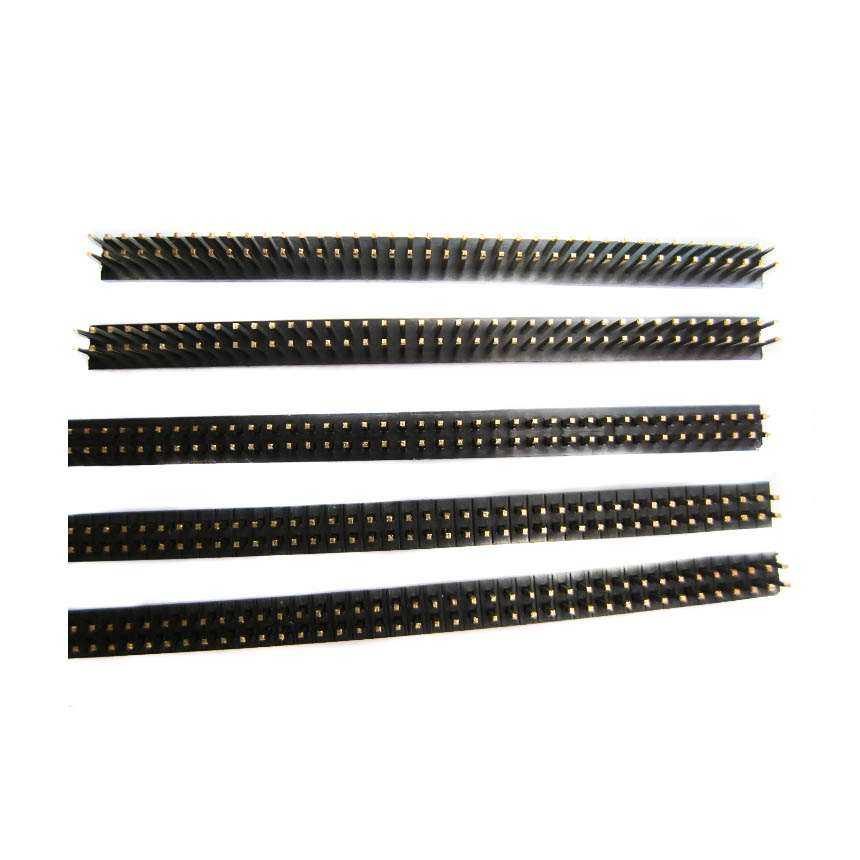 1.27mm 2×40 Pin Male Double Row Header Strip (Pack of 3)