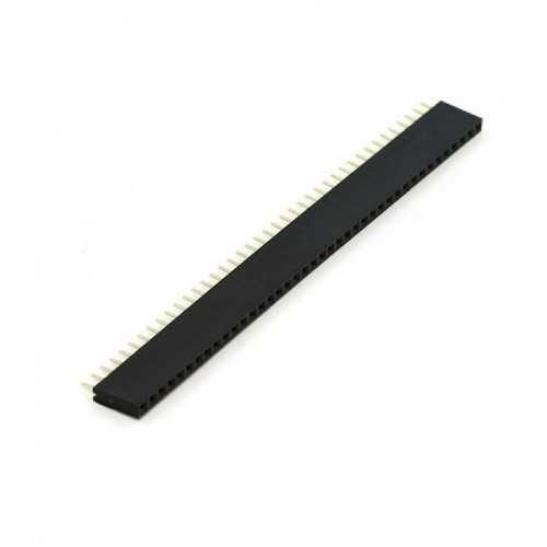 2.54mm 1×40 Pin Female Single Row Header Strip (Pack of 10)