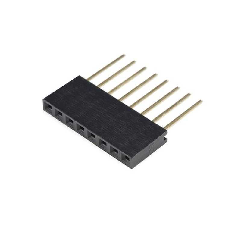 2.54mm PC104-8 pin 2.54m 8 pin male female long header burge strip