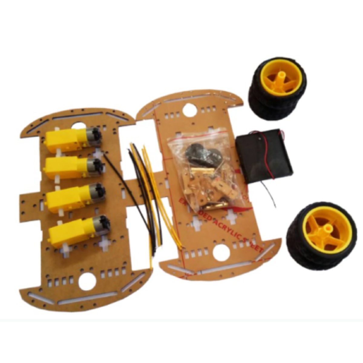 4 Wheel Smart Car Set Chassis