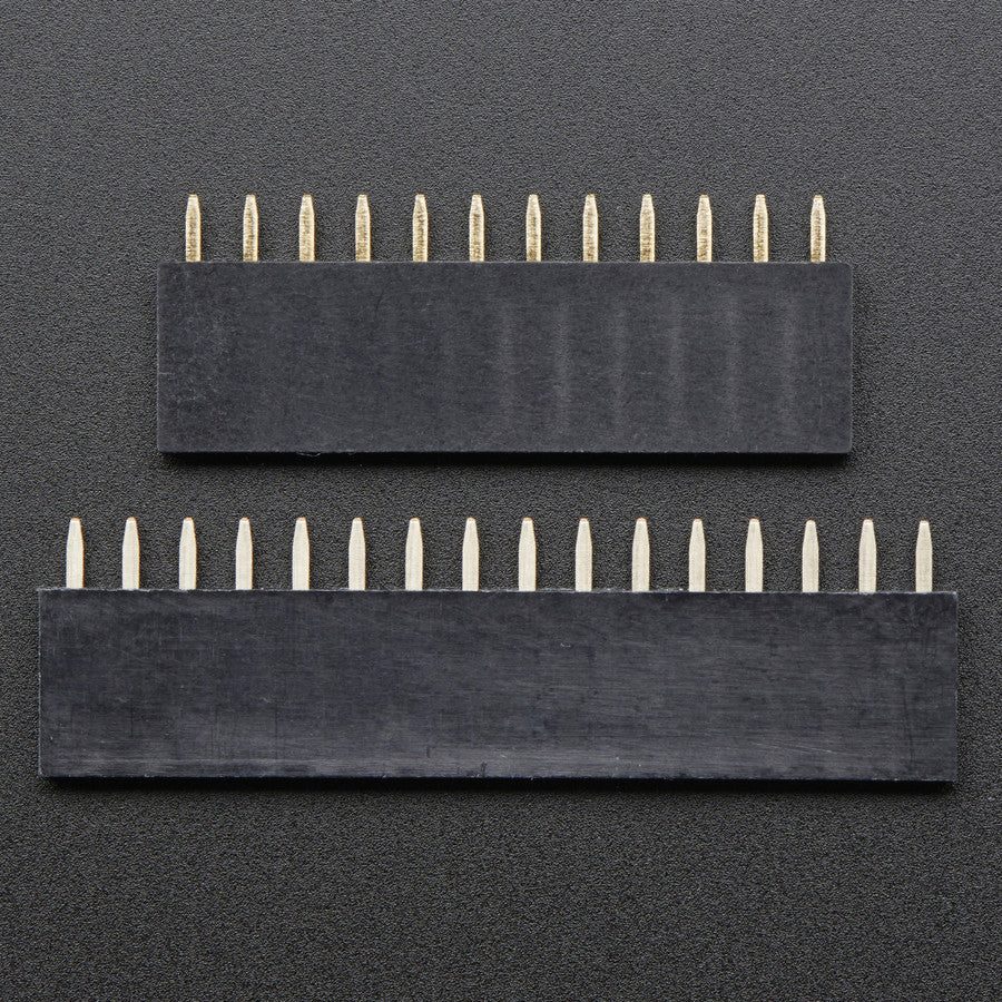 Adafruit Stacking Headers for Feather- 12-Pin and 16-Pin Female Headers
