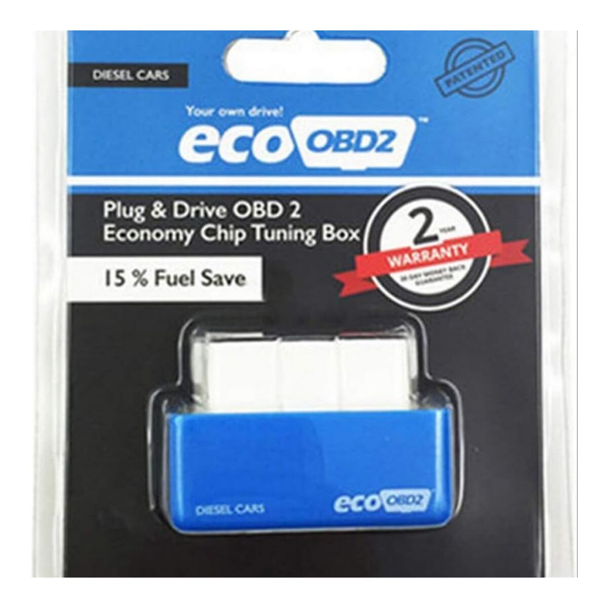 Eco OBD2 Economy Chip Tuning Box Diesel Blue Power Fuel Optimization Device
