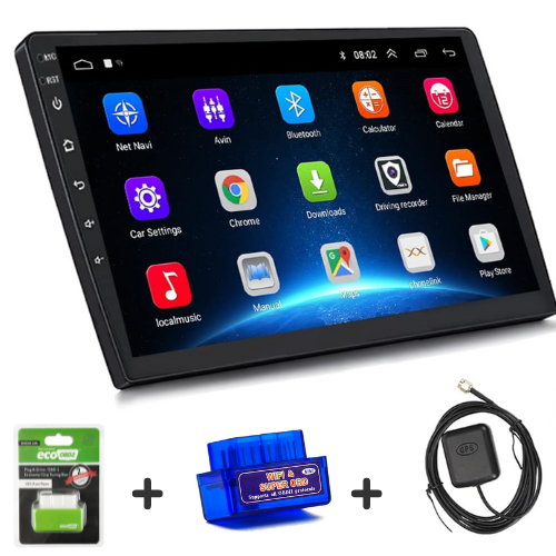 Hikity 9-inch Ultra-Thin Android Double Din Car Stereo