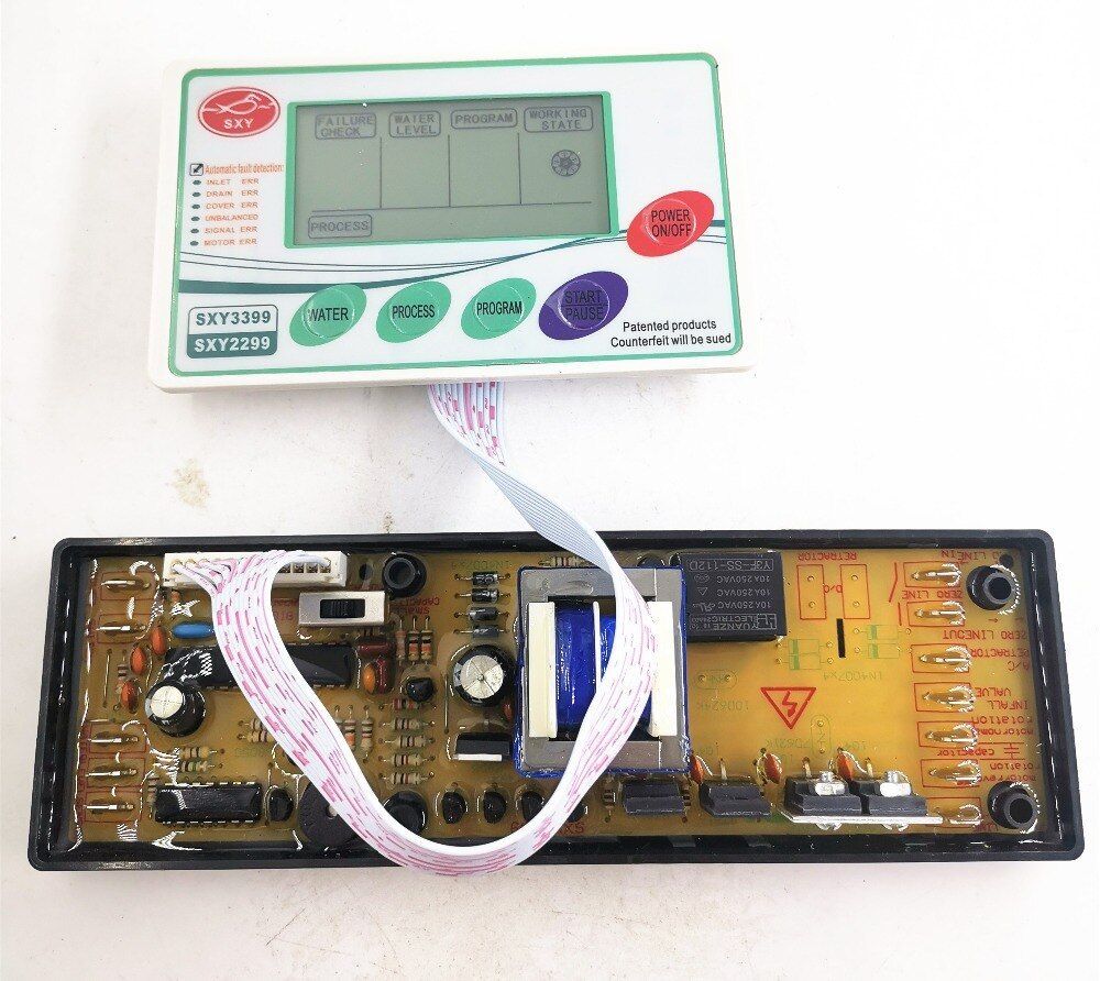 Waterproof LCD universal washing machine parts computer control PCB board SXY2299