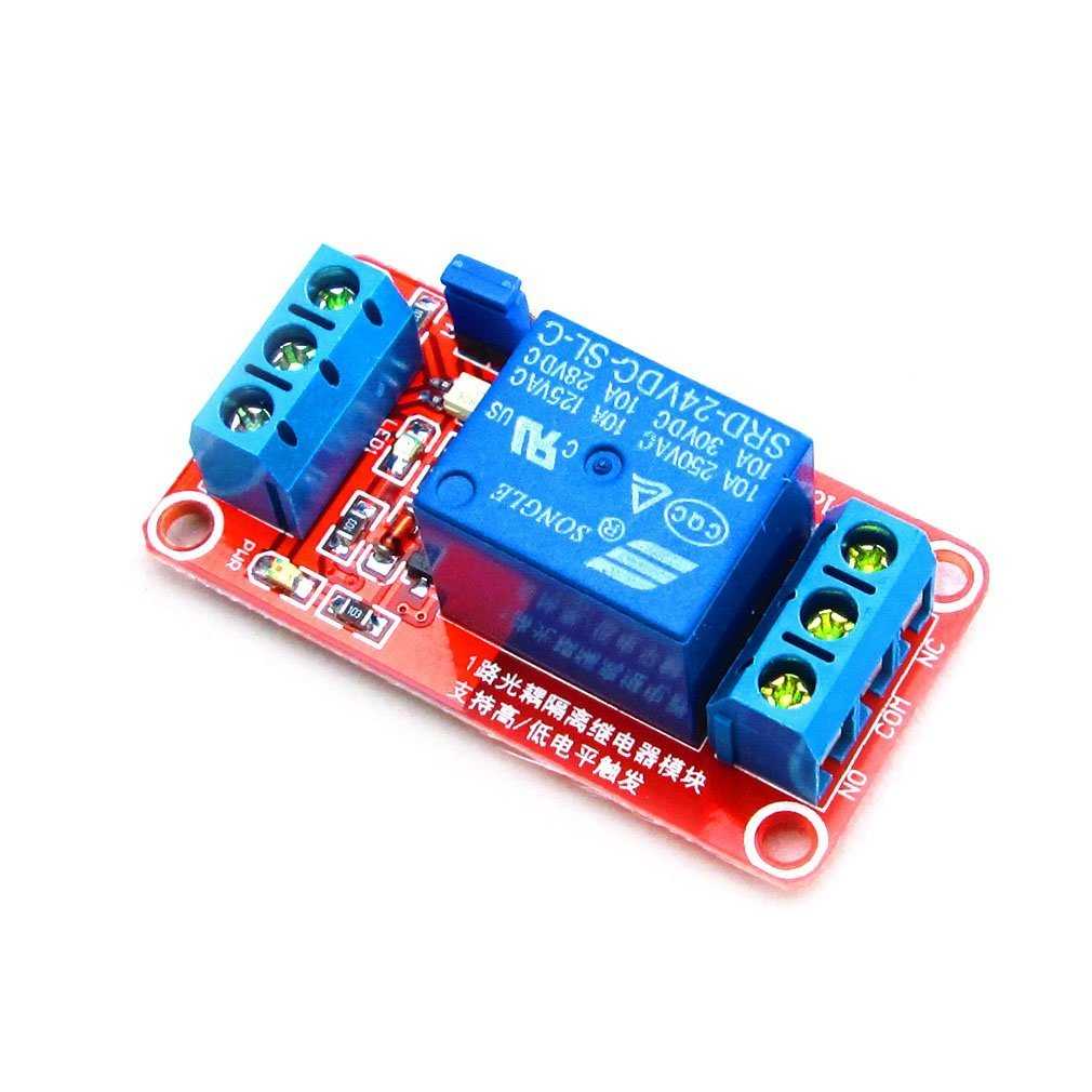 1 Channel Relay Module 24V High and Low Level Trigger Relay Module ...