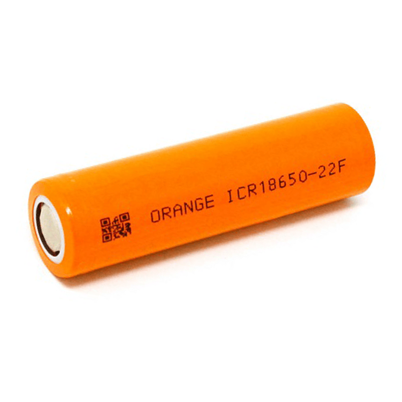 Orange ICR 18650 3.7V 2200mAh 2C Li-ion Battery - Robo Nepal